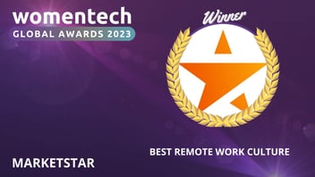 MarketStar receives Best Remote Work Culture Award at WomenTech Global Award 2023