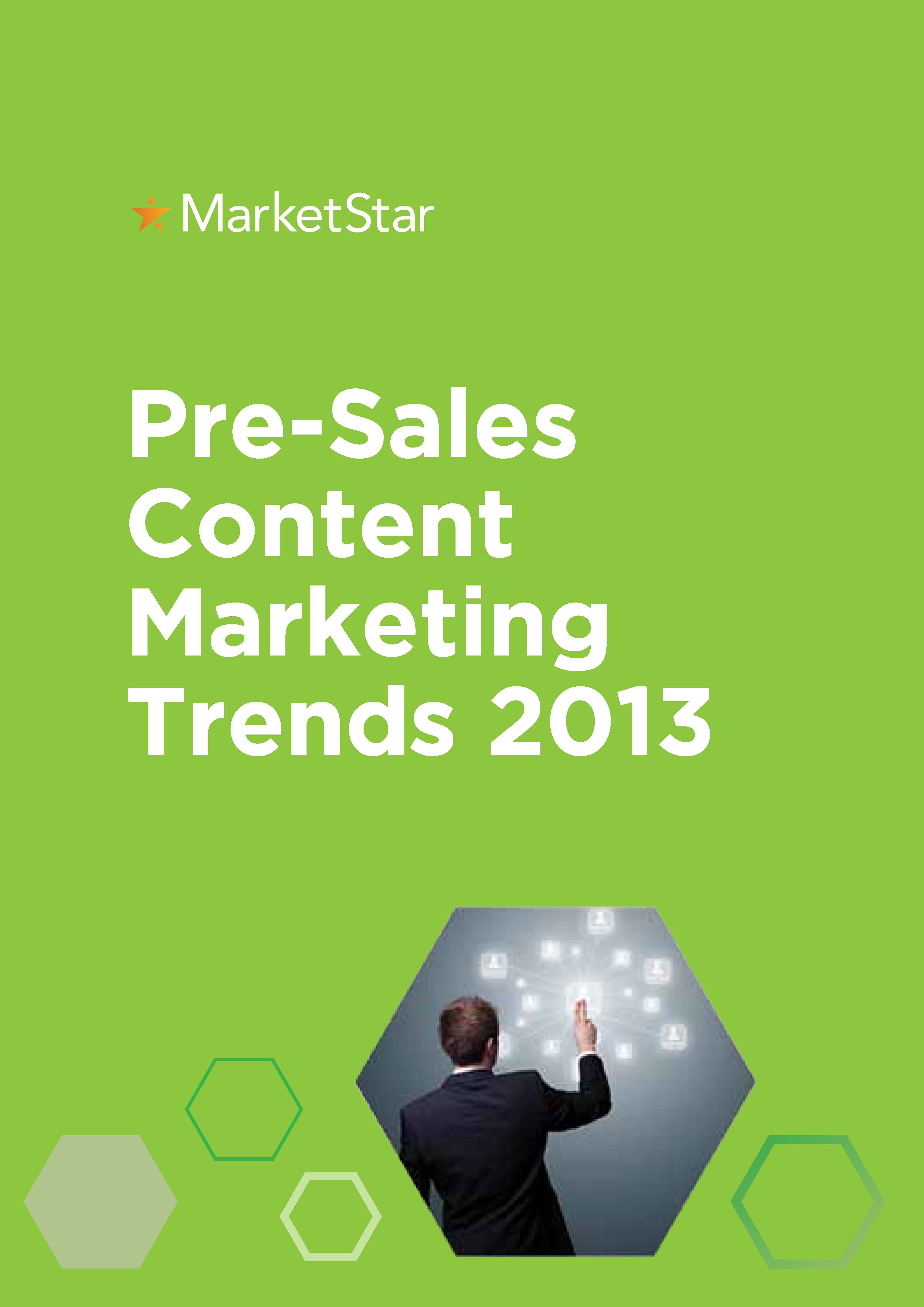 Pre-Sales Content Marketing Trends 2013